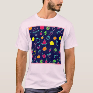 フルーツフカラフルァンタジアデザイン Tシャツ