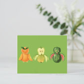 フルーツフクロウ ポストカード (スタンド正面)