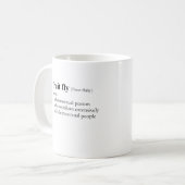 フルーツフライ(定義) コーヒーマグカップ (正面左)