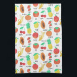 フルーツフラッシュカード韓国語フルーティおもしろい キッチンタオル<br><div class="desc">この新鮮でフすごいルーティなカッコいいデザインをチェック。新しい言語を試す学か、単に果物を愛しているかど、あなたはこのタオルでファンを見せ素晴らしなさい。さらに多くの製品やデザインを私の店にチェックする。</div>