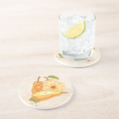 フルーツフラワークールキュートガーリーレトロフローラ コースター (側面)