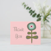 フルーツフラワークールキュートガーリーレトロフローラ ポストカード (スタンド正面)