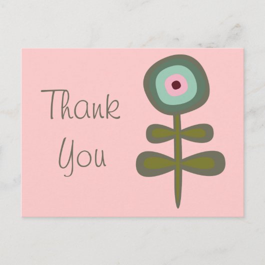 フルーツフラワークールキュートガーリーレトロフローラ ポストカード (正面)