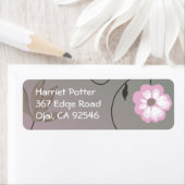 フルーツフラワークールキュートガーリーレトロフローラ ラベル (インサイチュ)