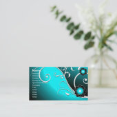 フルーツフラワークールキュートガーリーレトロフローラ 名刺 (スタンド正面)