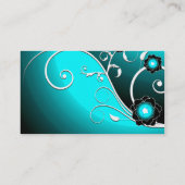 フルーツフラワークールキュートガーリーレトロフローラ 名刺 (裏面)