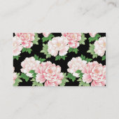 フルーツフラワークールキュートガーリーレトロフローラ 名刺 (裏面)