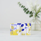 フルーツフラワークールキュートガーリーレトロフローラ 名刺 (スタンド正面)