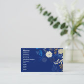 フルーツフラワークールキュートガーリーレトロフローラ 名刺 (スタンド正面)