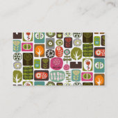 フルーツフラワークールキュートガーリーレトロフローラ 名刺 (裏面)