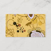 フルーツフラワークールキュートガーリーレトロフローラ 名刺 (裏面)