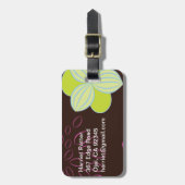 フルーツフラワー素晴らしキュートガーリーレトロフローラ ラゲッジタグ (正面縦)