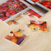 フルーツフランスのストール写真 ジグソーパズル (側面)