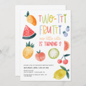 フルーツフルーツセカンドバースデーパーティー 招待状 (正面/裏面)