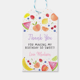 フルーツフルーツセカンド誕生日 ギフトタグ