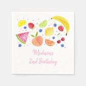 フルーツフルーツセカンド誕生日 スタンダードカクテルナプキン (正面)