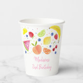 フルーツフルーツセカンド誕生日 紙コップ (裏面)