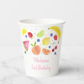 フルーツフルーツセカンド誕生日 紙コップ (正面)