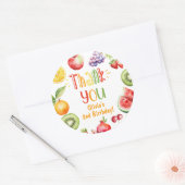 フルーツフルーツパーティー感謝していユー ラウンドシール (封筒)