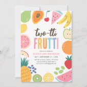 フルーツフルーツフルーツセカンドバースデー 招待状 (正面)