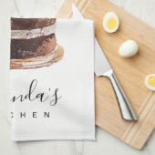 フルーツフローラケーキパティスリーカップケーキシェフベーカリー キッチンタオル (四つ折り)