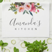 フルーツフローラケーキパティスリーカップケーキシェフベーカリー キッチンタオル (折り畳み)