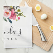 フルーツフローラケーキパティスリーカップケーキシェフベーカリー キッチンタオル (四つ折り)