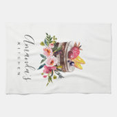 フルーツフローラケーキパティスリーカップケーキシェフベーカリー キッチンタオル (横)