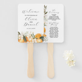 フルーツフローラ結婚オレンジのメニュープログラム ハンドファン