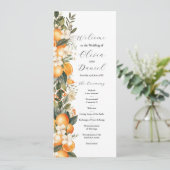 フルーツフローラ結婚オレンジのメニュー式詳細 プログラム (スタンド正面)