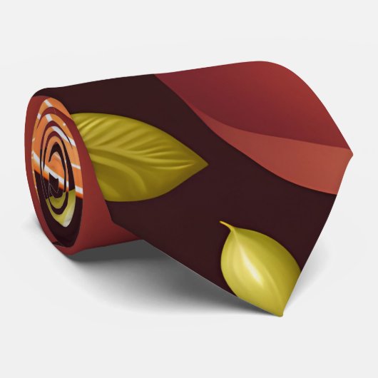 フルーツブラウンオレンジカラフル色 ネクタイ (ロール)