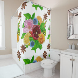 フルーツブーケ。 シャワーカーテン