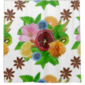 フルーツブーケ。 シャワーカーテン (正面)