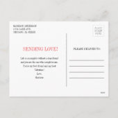 フルーツプおもしろいンさくらんぼバレンタインポストカード シーズンポストカード (裏面)