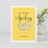 フルーツプおもしろいンアペリングバナナバレンタインカード シーズンカード (スタンド正面)