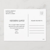 フルーツプおもしろいンアペリングバナナバレンタインハガキ シーズンポストカード (裏面)