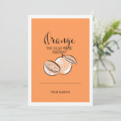 フルーツプおもしろいンオレンジバレンタインカード シーズンカード (スタンド正面)