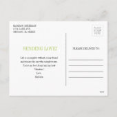 フルーツプおもしろいンキウイからハートバレンタインポストカード シーズンポストカード (裏面)