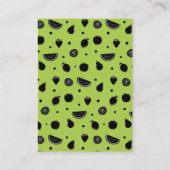 フルーツプおもしろいンキウイ教室バレンタインカード 予約カード (裏面)