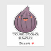 フルーツプおもしろいンフィグかわいい顔 シール (シート)