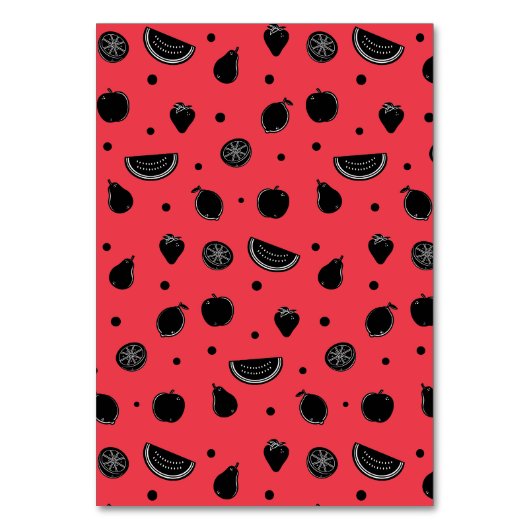 フルーツプおもしろいンApple教室バレンタインカード テーブルナンバー (裏面)