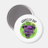 フルーツプラップのンおもしろいのブドウ マグネット (正面/裏面)