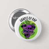 フルーツプラップのンおもしろいのブドウ 缶バッジ (正面&裏面)