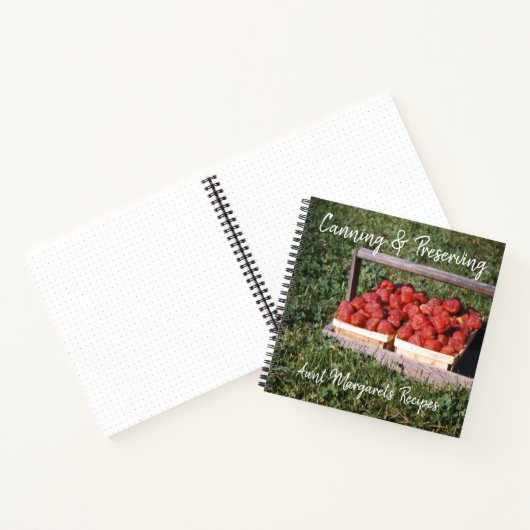 フルーツプリザーブキャニングジャーナルレシピ ノートブック (内部)