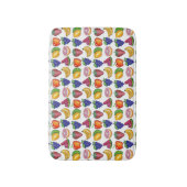 フルーツプリントいちごスイカバナナぶどう バスマット (正面縦)