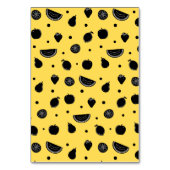 フルーツプンおもしろいバナナ教室バレンタインカード テーブルナンバー (裏面)