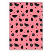 フルーツプンおもしろいベリークラスルームのバレンタインカード テーブルナンバー (裏面)