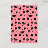 フルーツプンおもしろいベリークラスルームのバレンタインカード 予約カード (裏面)