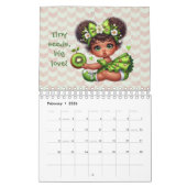 フルーツベイビー ワンダーランド  フルーツドレスの女の子 カレンダー (2月 2026)