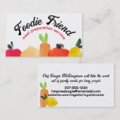 フルーツベジタブルトップスケータリング名刺 名刺 (正面/裏面)